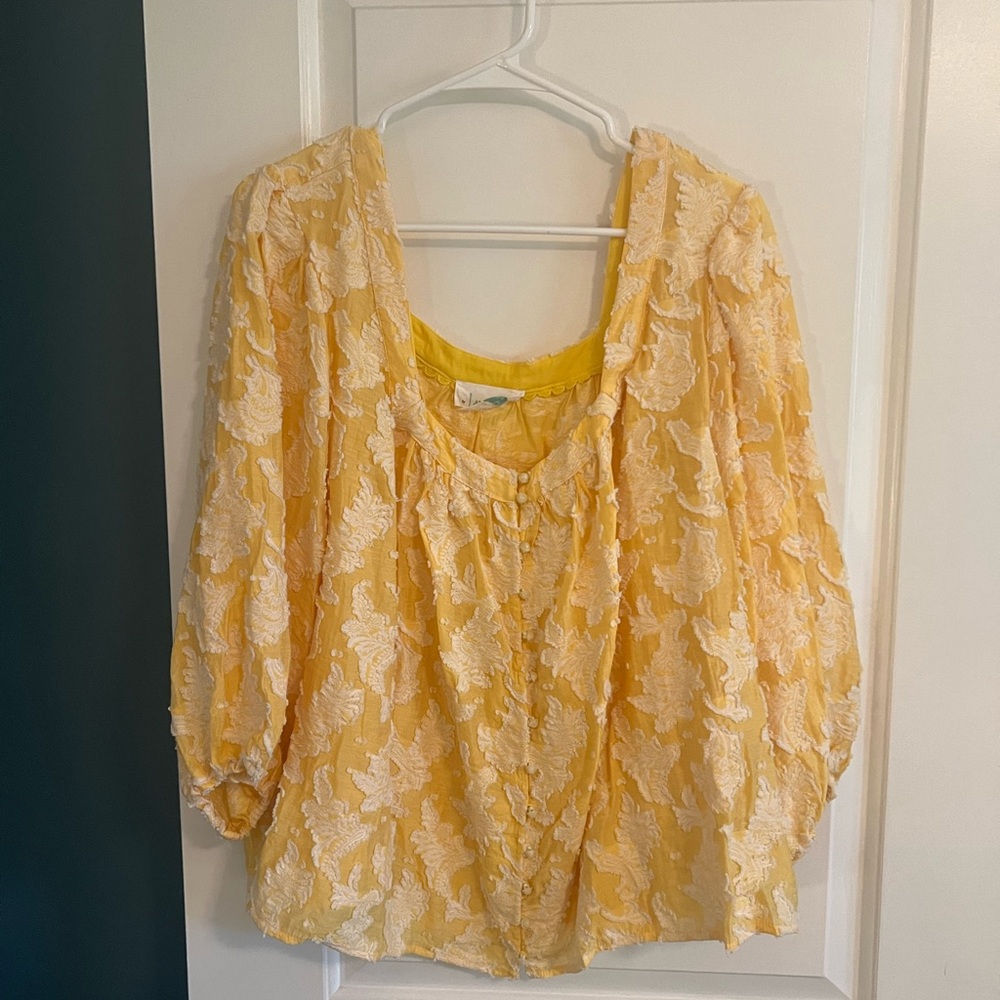 Square neck blouse